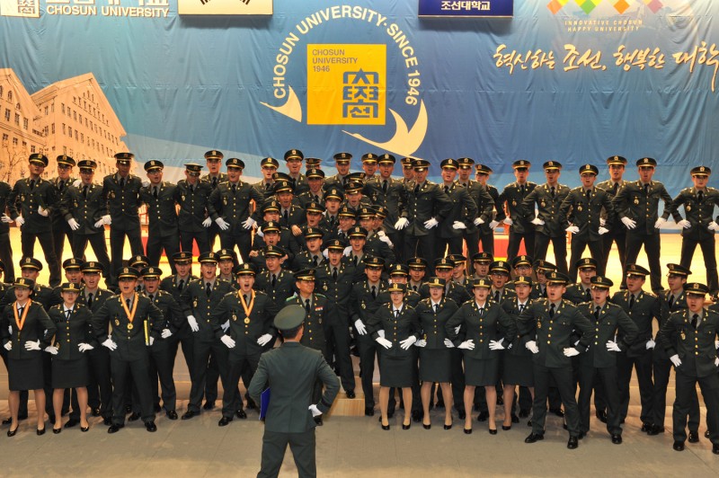 2014년도 조선대학교 학군사관 후보생 입단‧승급‧임관식 거행8