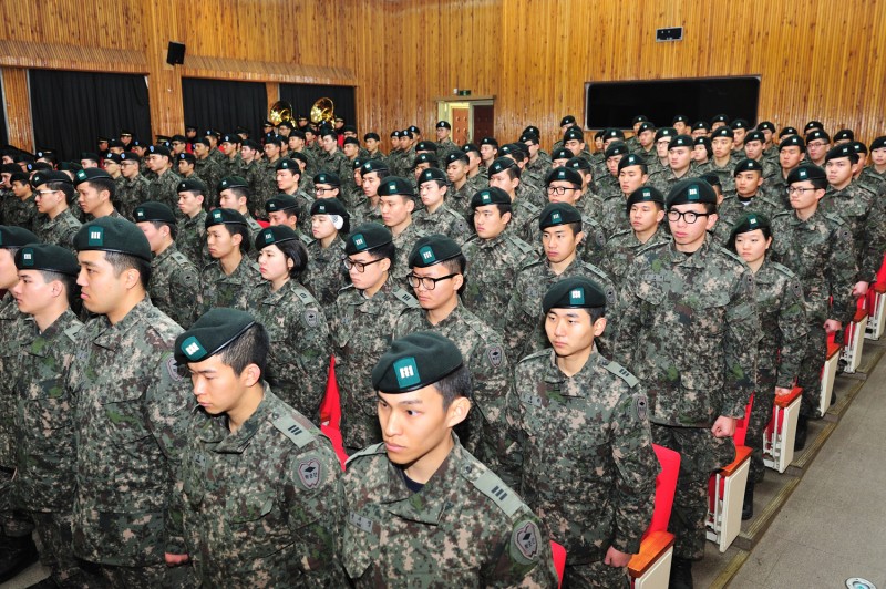 조선대학교 학군단 2014년도 기초및 동계입영훈련 출정식5