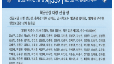 2015년3월1일 조선대 53기 임관인원 93명, 전체 5,399명 임관